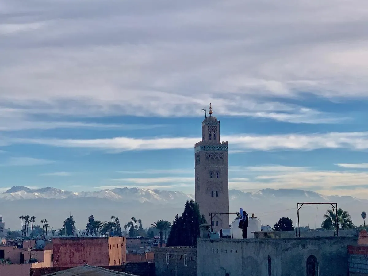 리야드 Authentic Moroccan Charm Apartment In Marrakech Terrace 마라케시 모로코